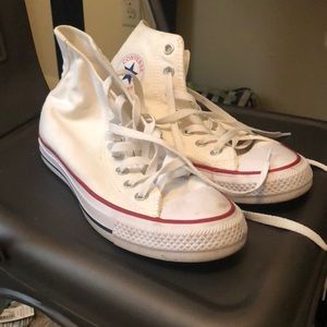 High top white converse